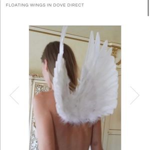 [$186 retail] Brand new Stonehart floating angel wings dove white
